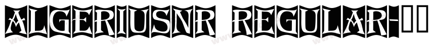 AlgeriusNr Regular字体转换